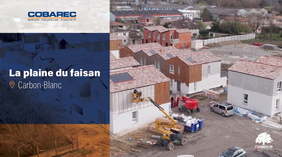 Film : travaux de bardage bois à la Plaine du Faisan